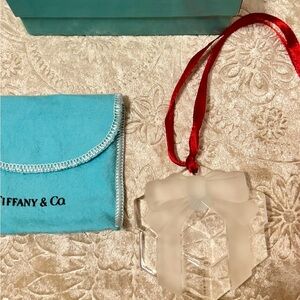 Vintage Tiffany & Co. Bow Box Crystal Ornament.